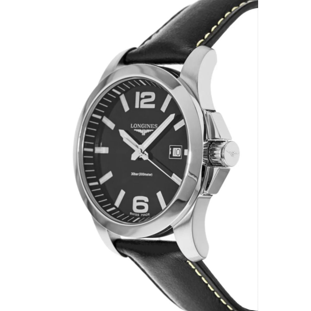 Longines Conquest Black Leather 41mm