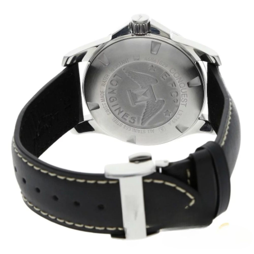 Longines Conquest Black Leather 41mm