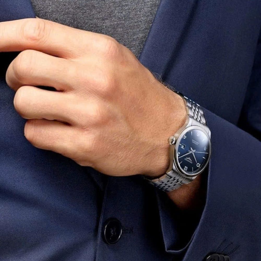 Longines Record Automatic Chronometer Blue 38.5mm
