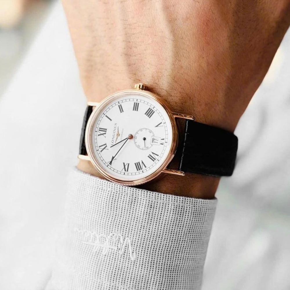 Longines Presence Automatic Small Seconds Rose Gold 38.5mm