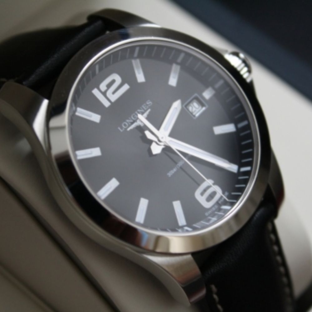 Longines Conquest Black Leather 41mm