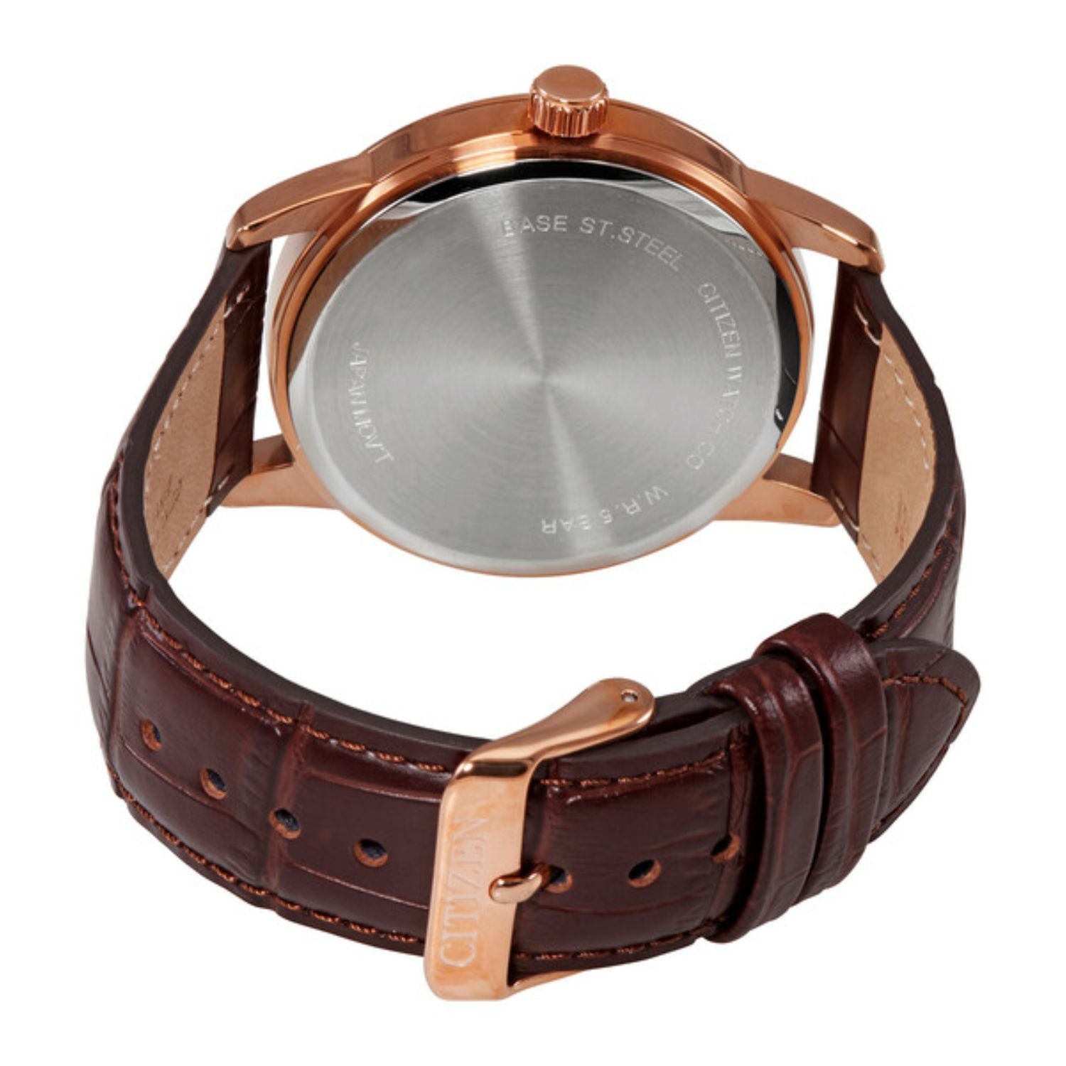 Citizen Silver Moonphase Quartz Rose Gold 42mm