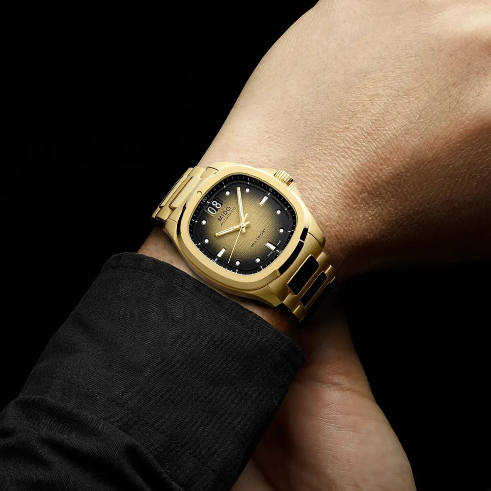 Mido Multifort TV Big Date Yellow 39mm