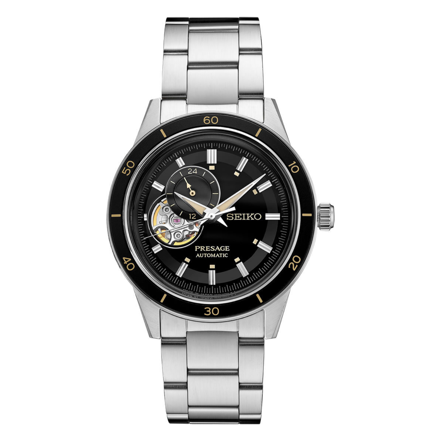 Seiko Presage Collection Open Heart Black 40.8mm
