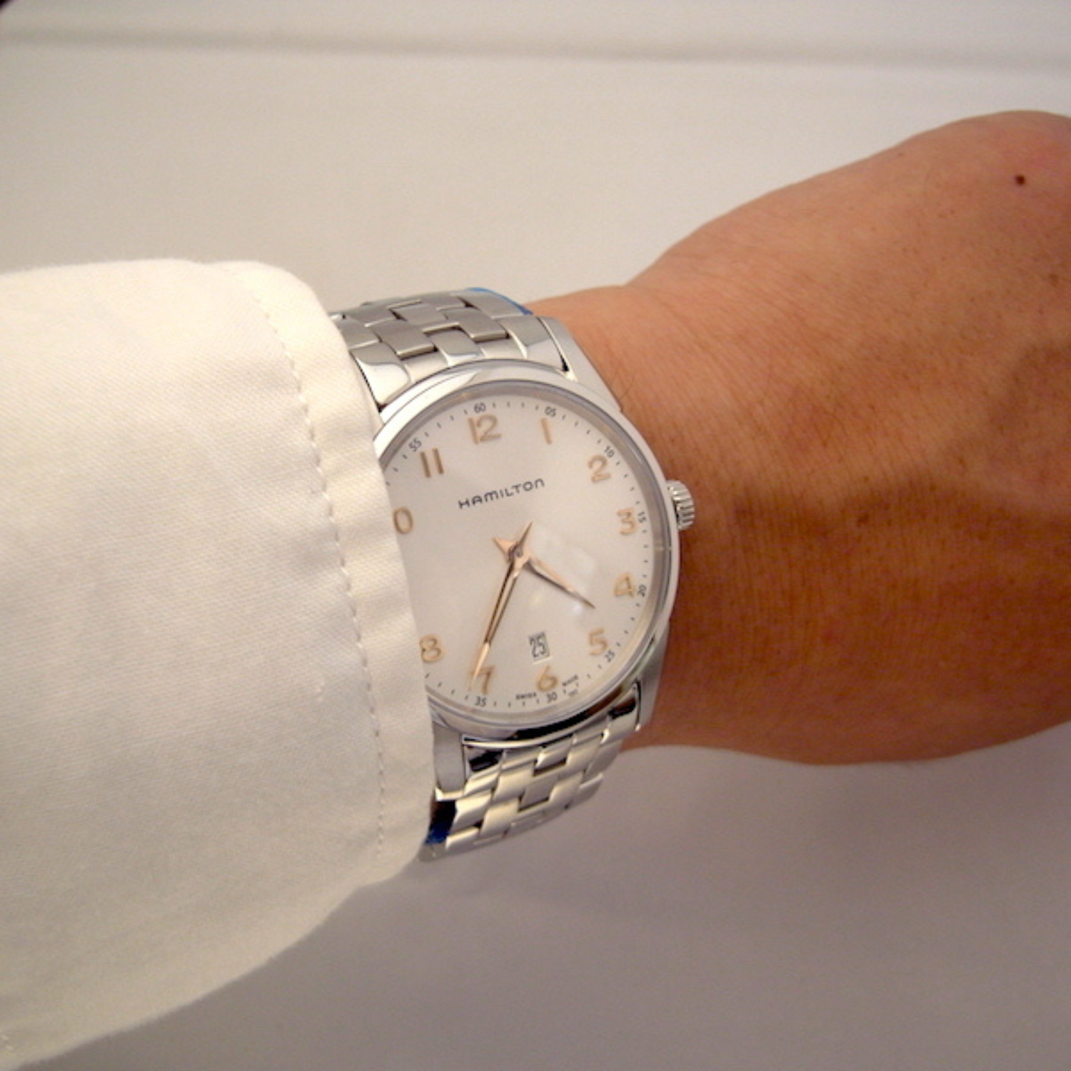 Hamilton Jazzmaster Thinline Silver 42mm