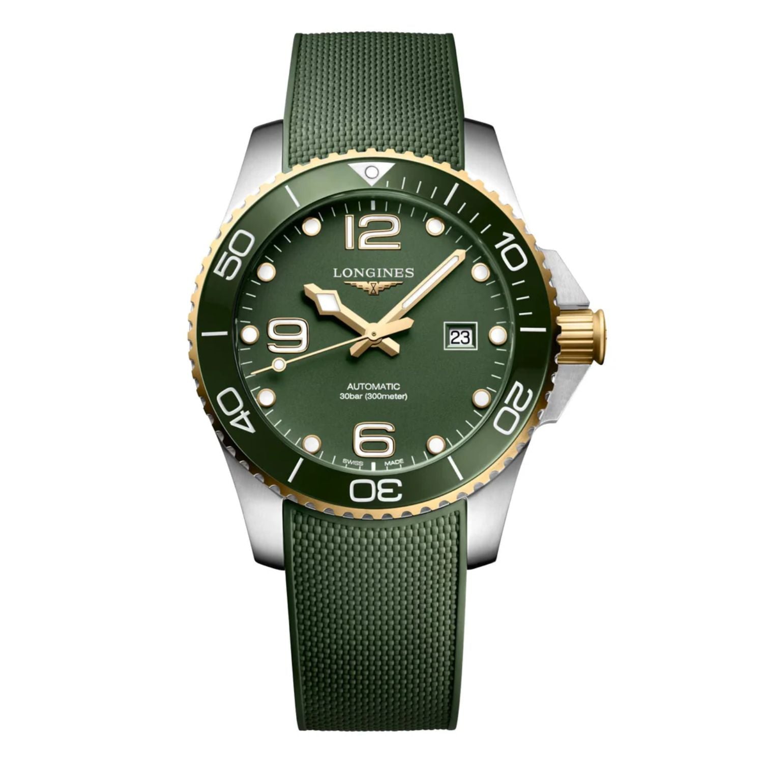 Longines Hydroconquest Automatic Green Rubber 43mm