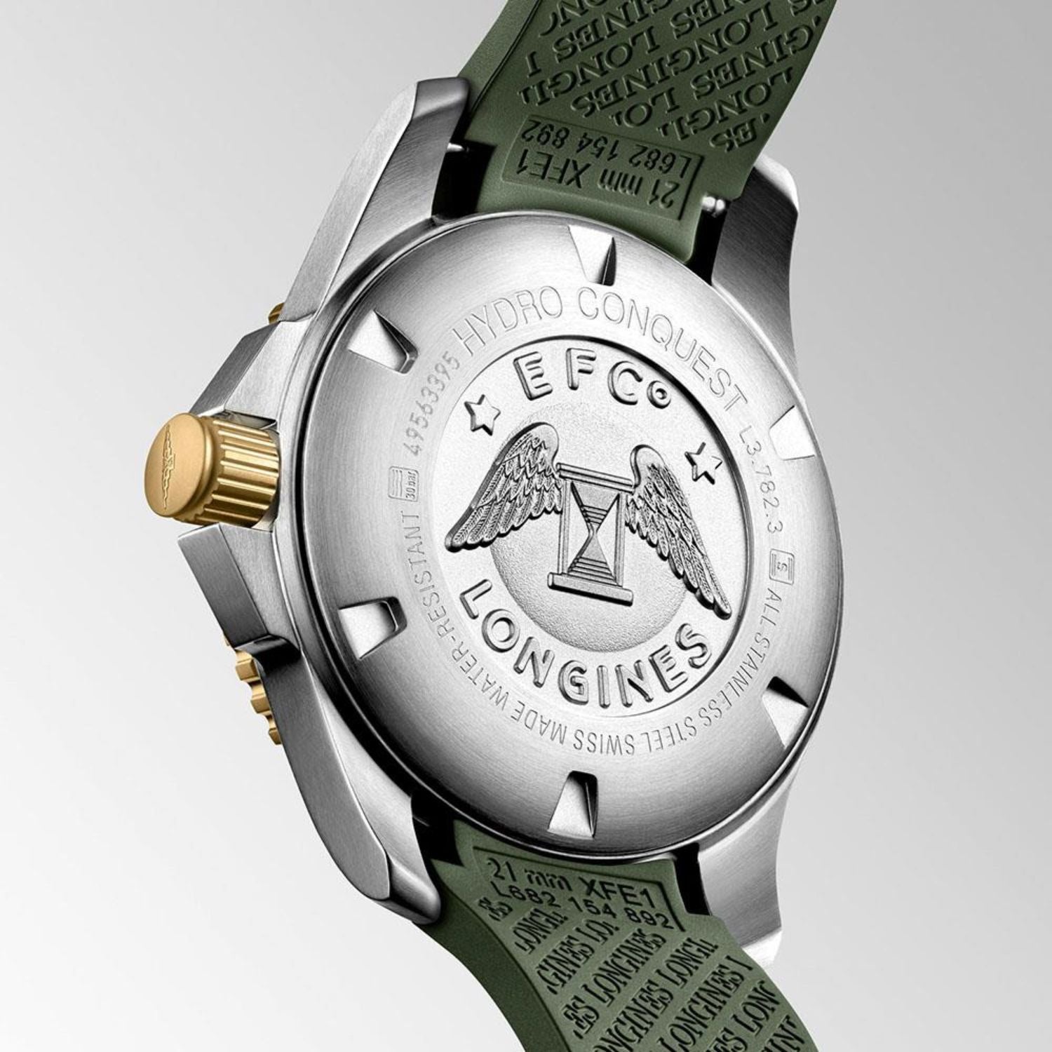 Longines Hydroconquest Automatic Green Rubber 43mm
