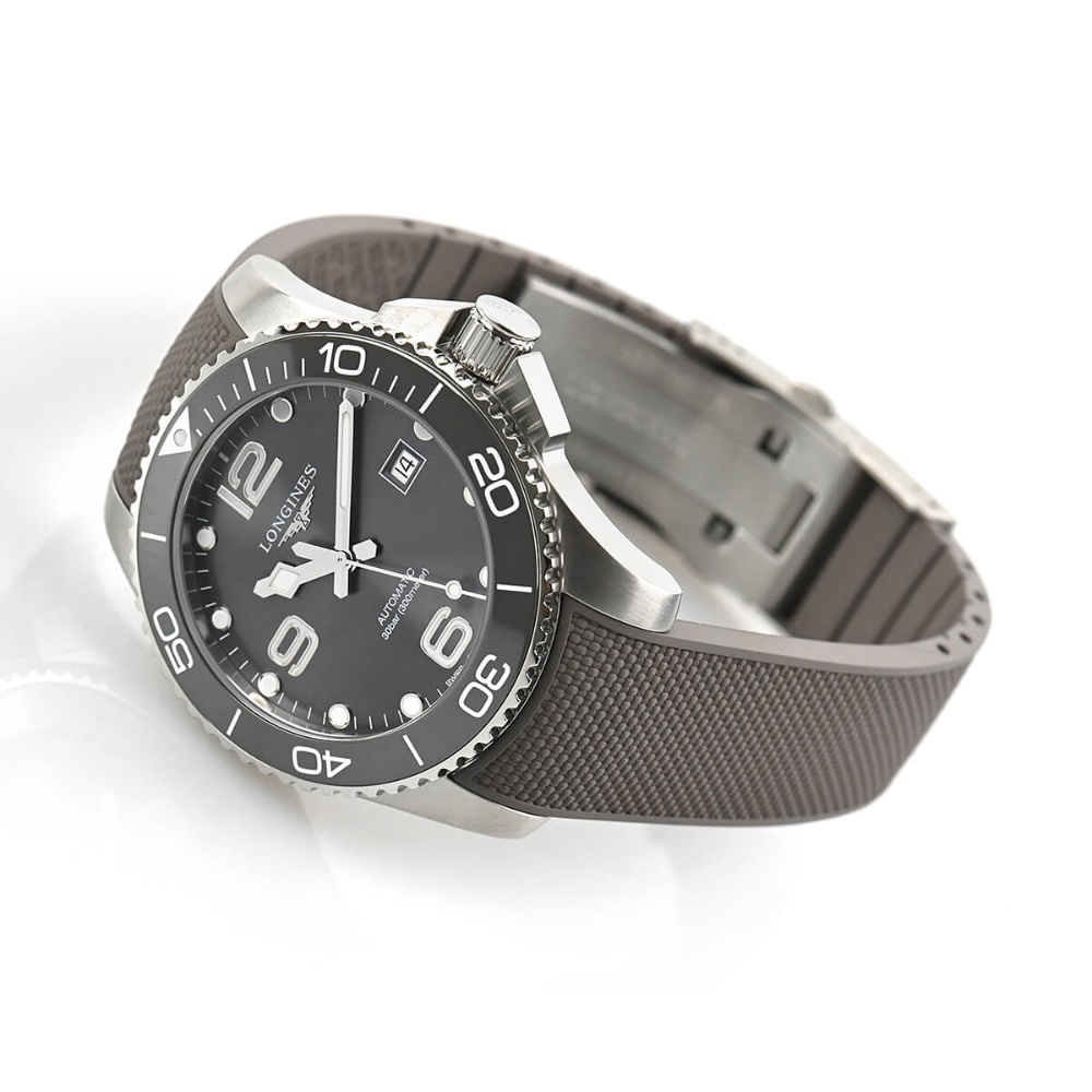 Longines Hydroconquest Automatic Ceramic Grey Rubber 43mm