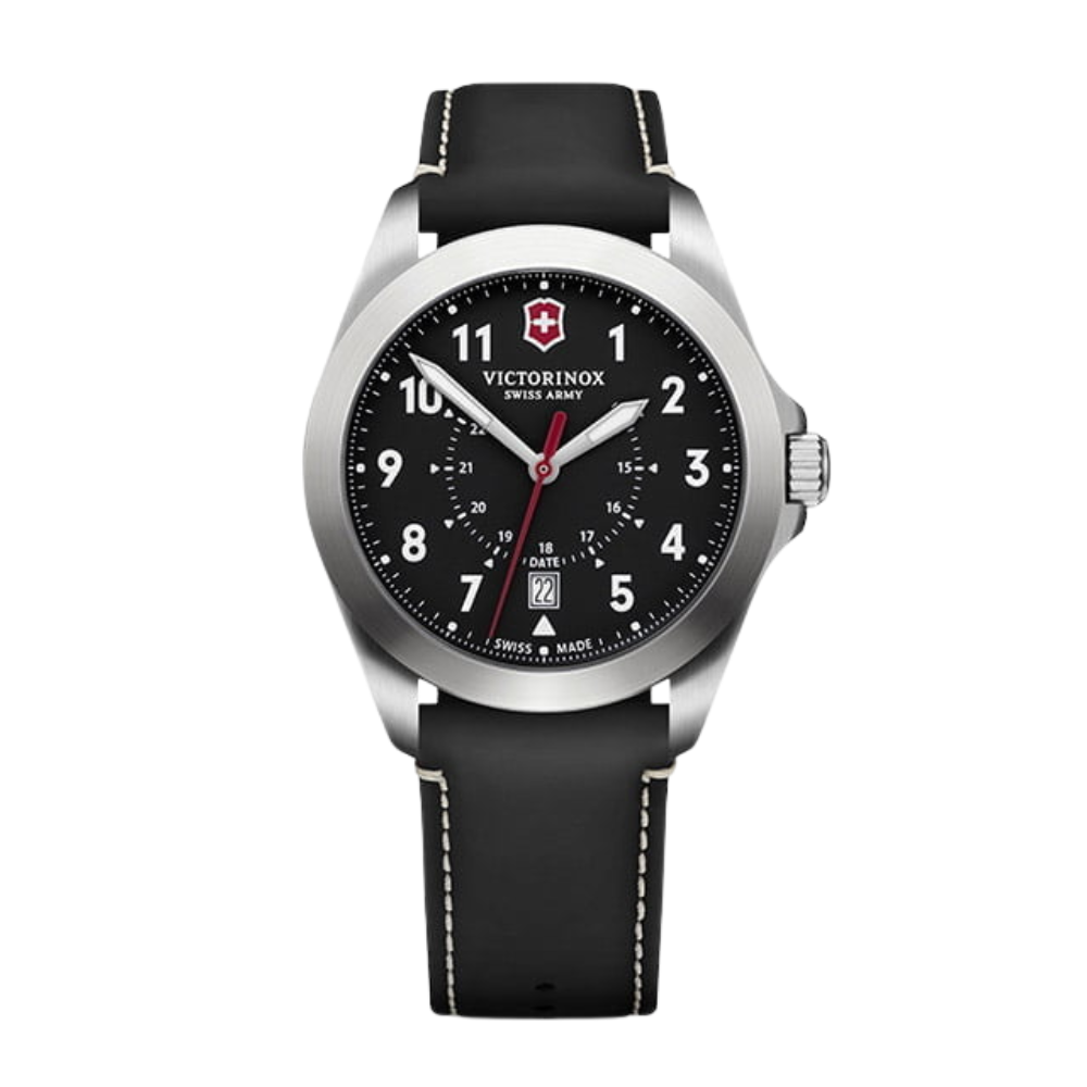 Victorinox Heritage Black Leather 40mm
