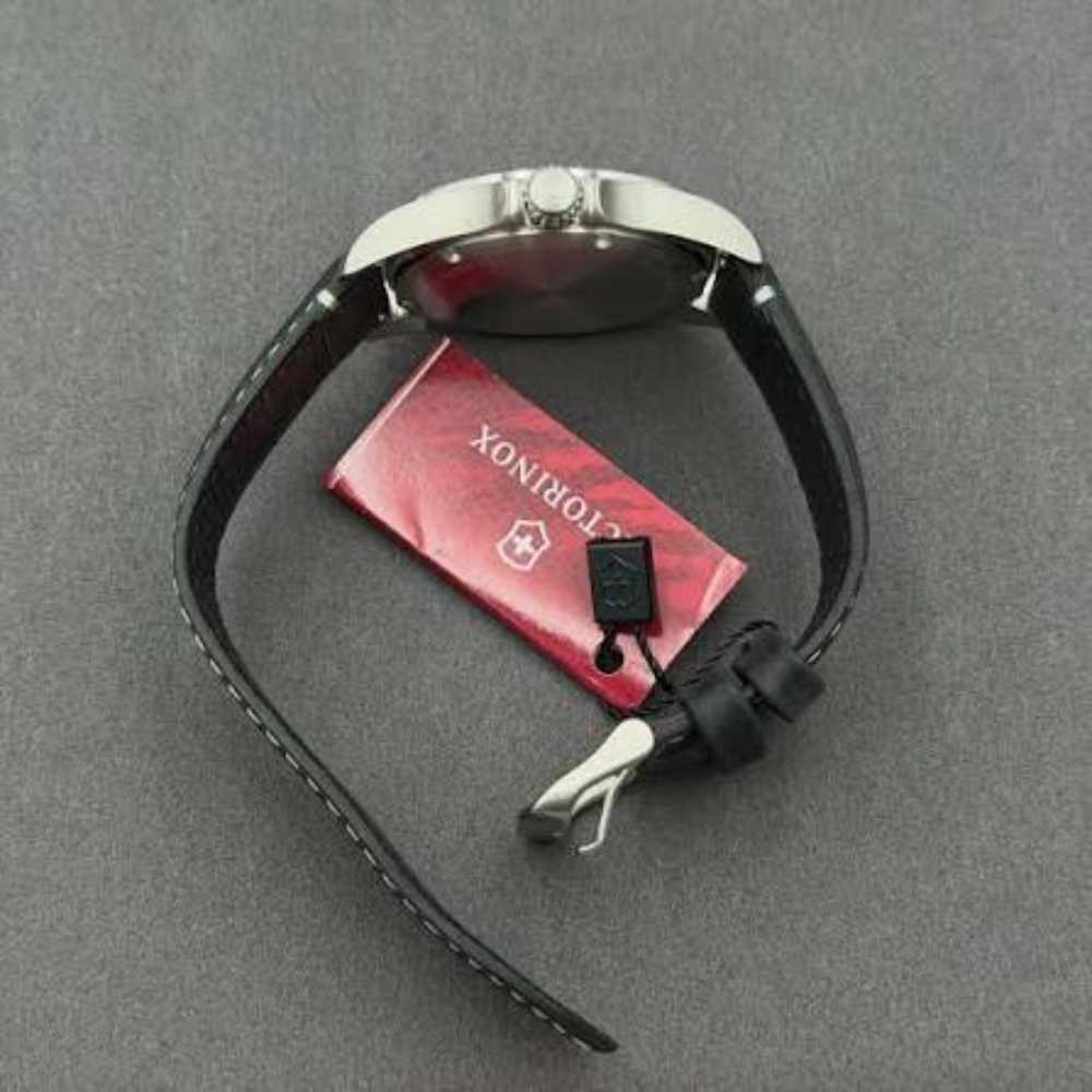 Victorinox Heritage Black Leather 40mm