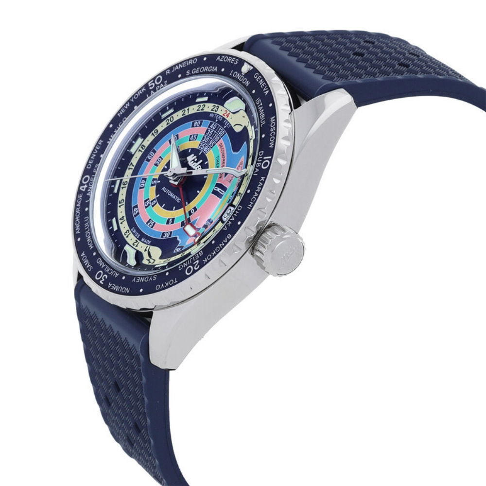 Mido Ocean Star Decompression Worldtimer Automatic Blue 40.5mm