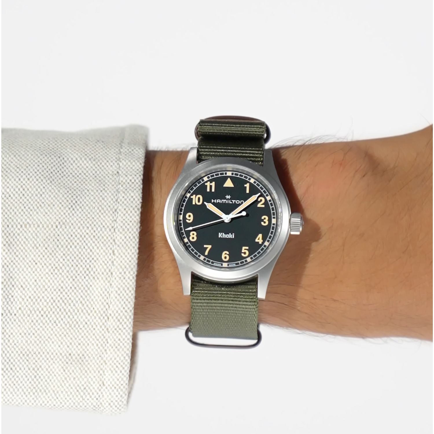 Hamilton Khaki Field Quartz Black Nylon 38mm