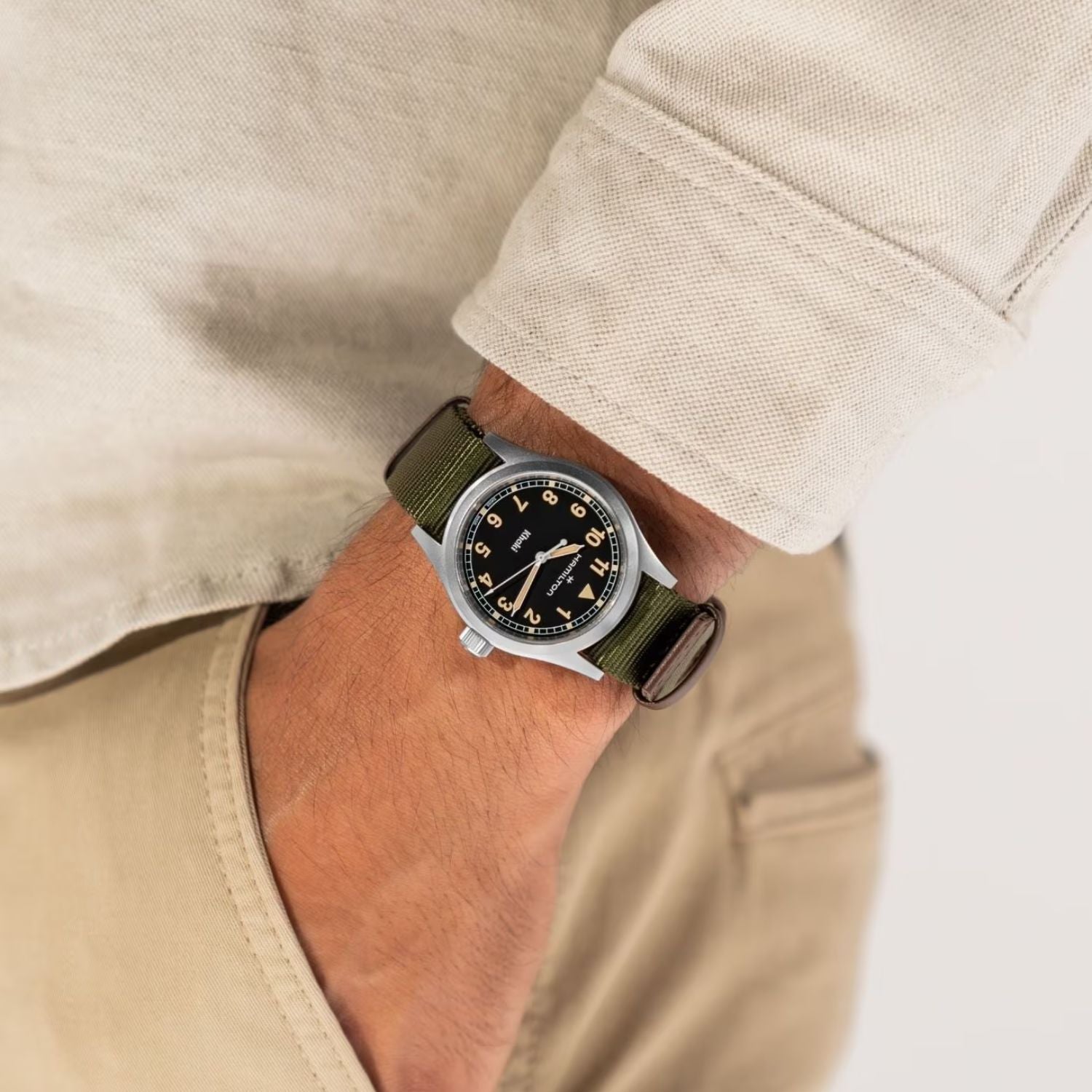 Hamilton Khaki Field Quartz Black Nylon 38mm