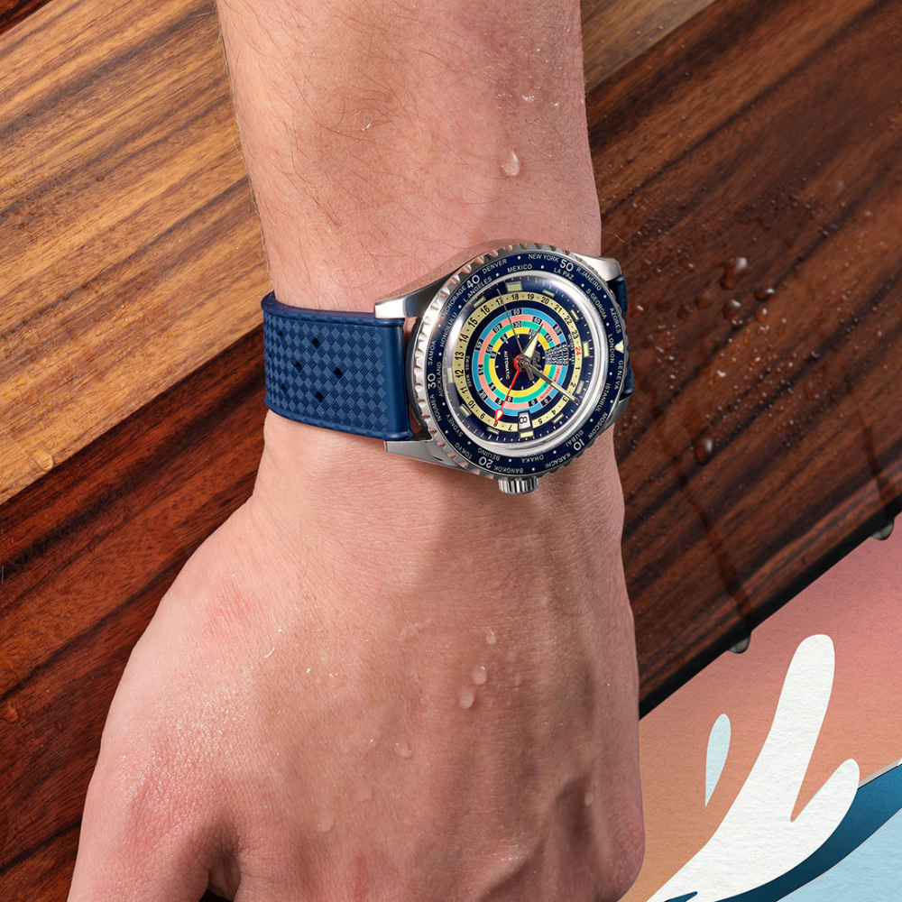Mido Ocean Star Decompression Worldtimer Automatic Blue 40.5mm