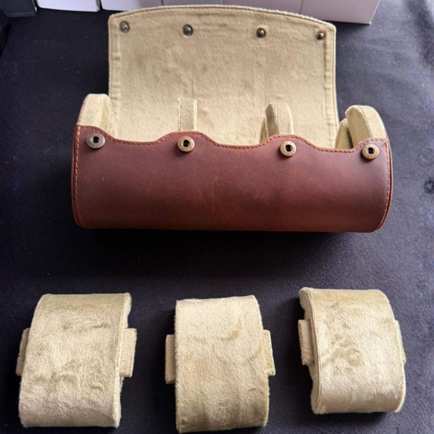 Watch Roll Cuero 3 Ranuras