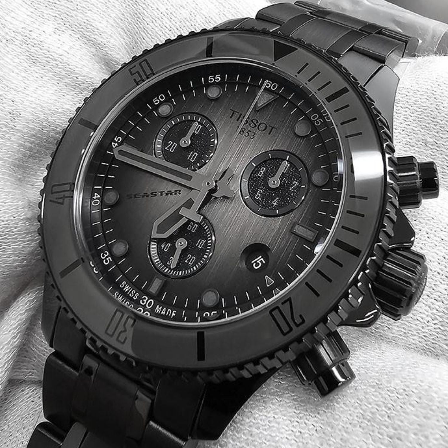 Tissot Seastar 1000 Chronograph Stealth Black 38mm