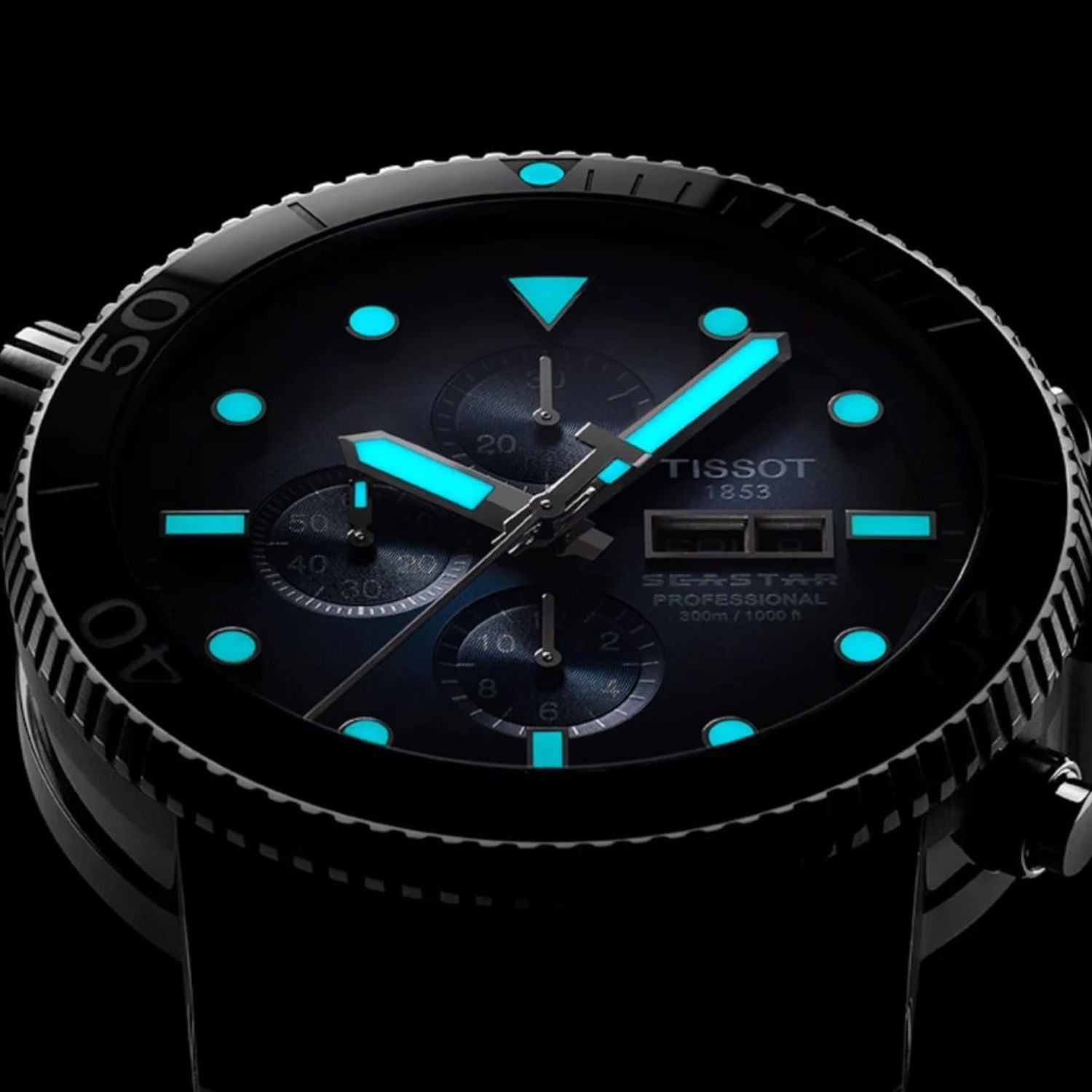 Tissot Seastar 1000 Chronograph Stealth Black 38mm
