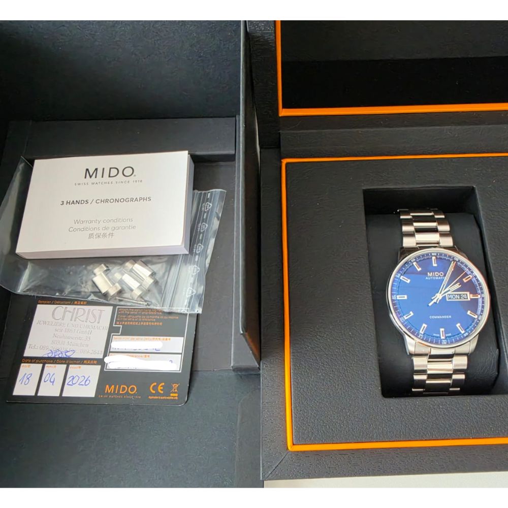 Mido Commander Datoday Automatic 40mm - SEMINUEVO