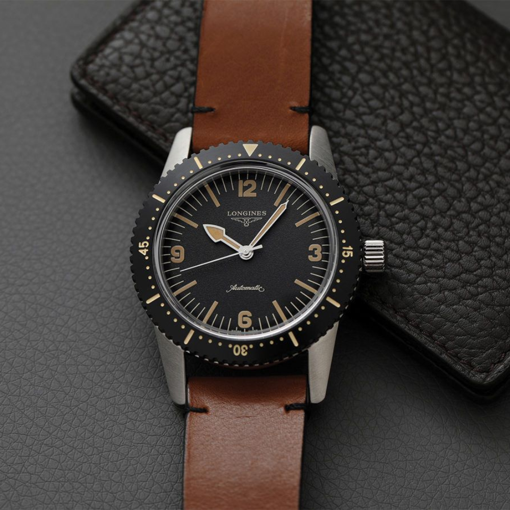 Longines Heritage Skin Diver Black 42mm