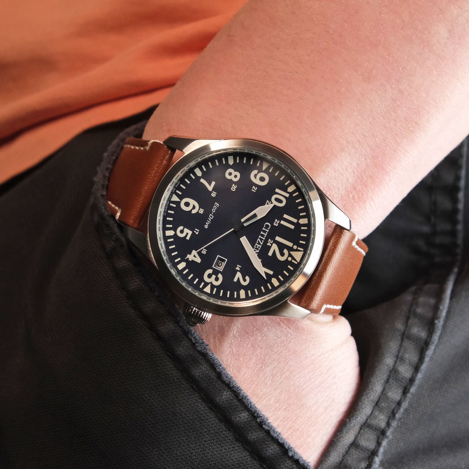 Citizen Chandler Pilot Eco-Drive BM6838-17L 42mm