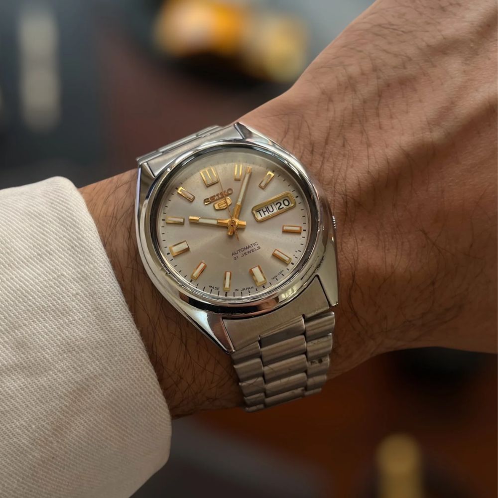 Seiko 5 Sports Automatic Plateado SNXS75