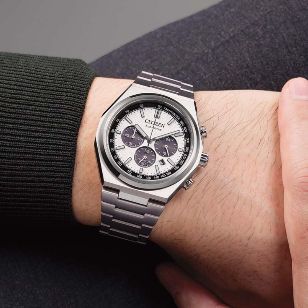 Citizen Zenshin Chrono Super Titanium Silver 42.5mm