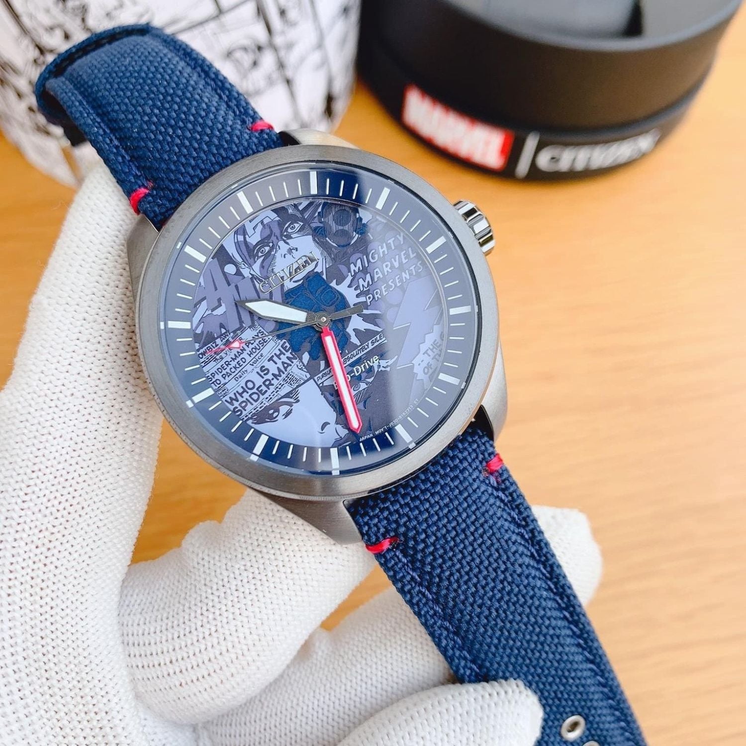 Citizen Eco-Drive Blue Marvel Heroes 43mm