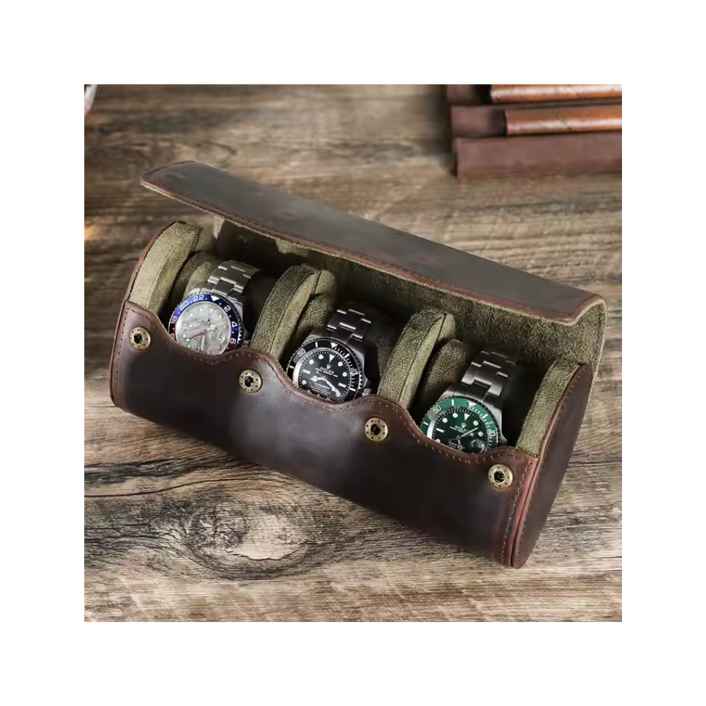 Watch Roll Cuero 3 Ranuras