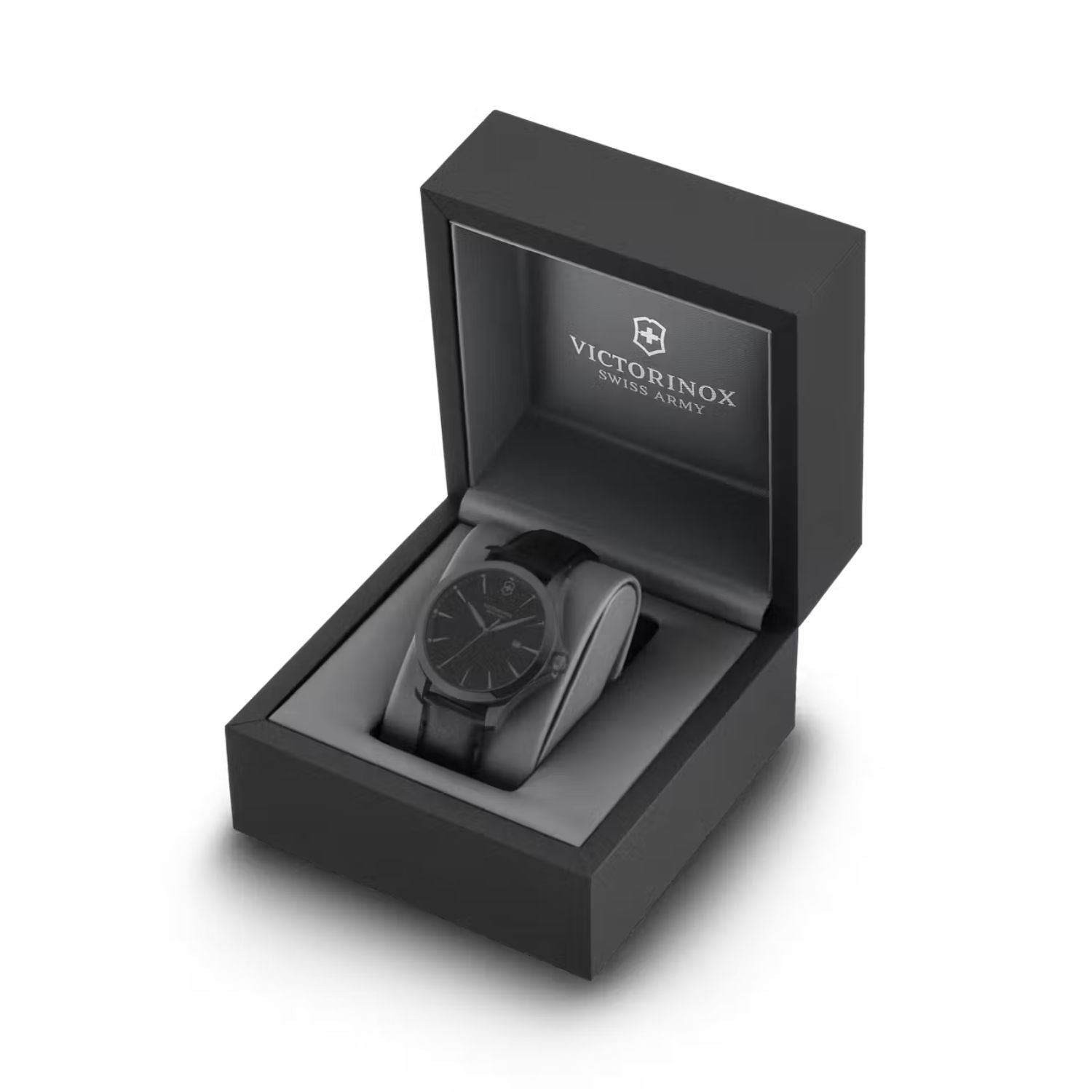 Victorinox Alliance Black Leather 40mm