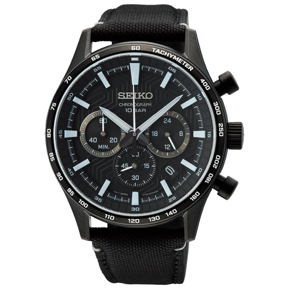 Seiko Essentials Cronograph Black SSB417 43mm