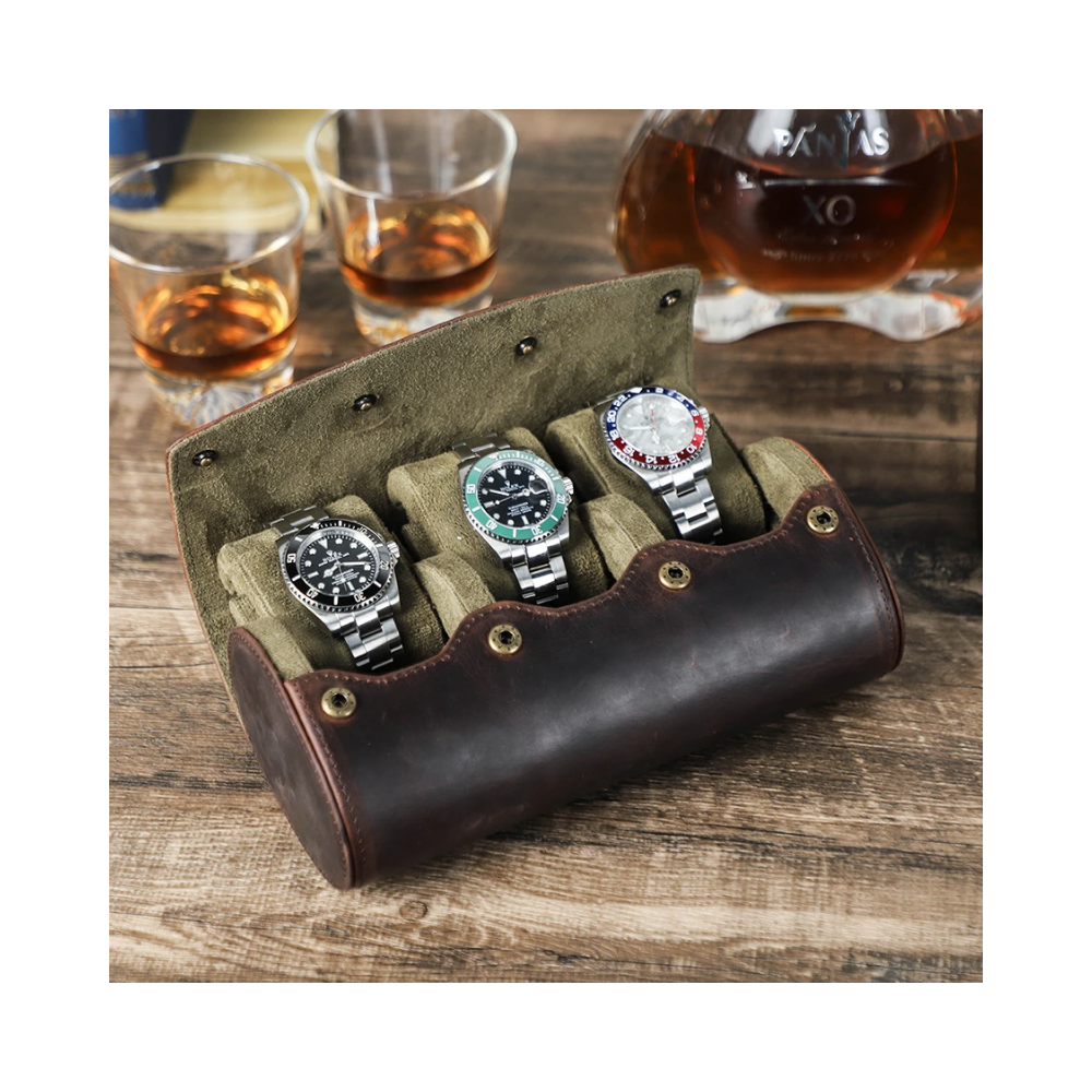 Watch Roll Cuero 3 Ranuras