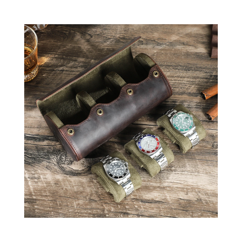Watch Roll Cuero 3 Ranuras
