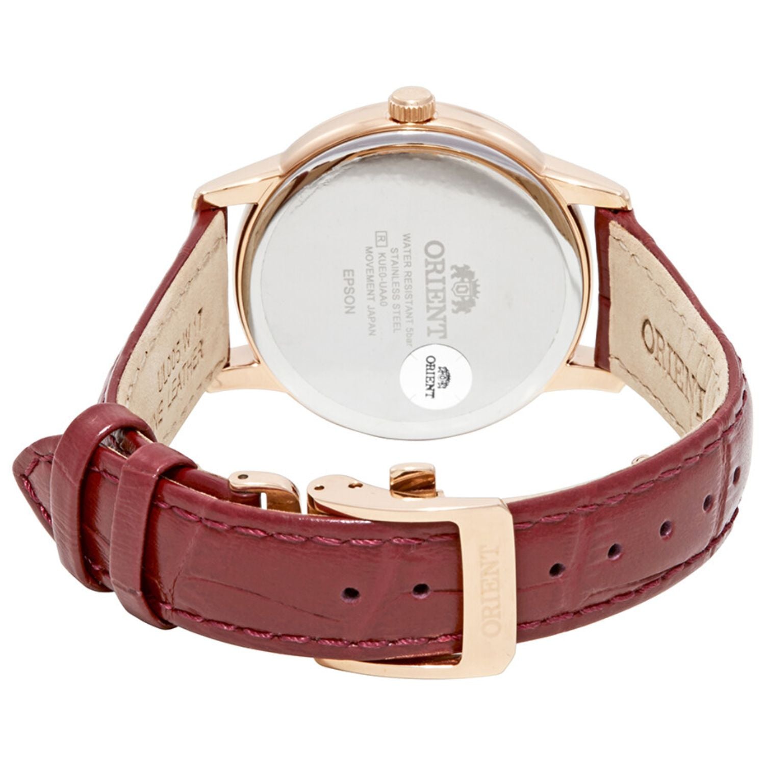 Orient Sun and Moon Open Heart Ladies Watch