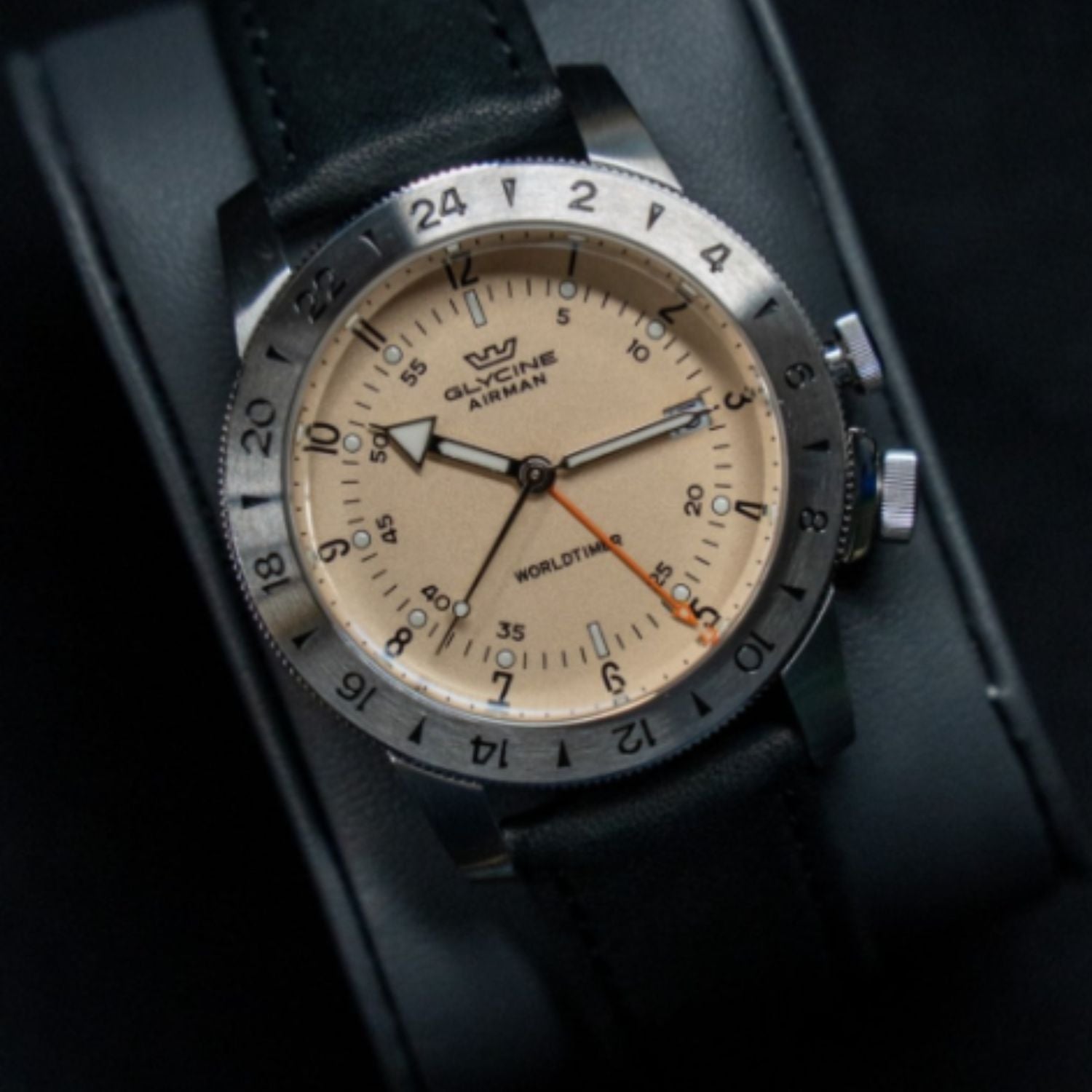 Glycine Airman GMT Marfil 40mm