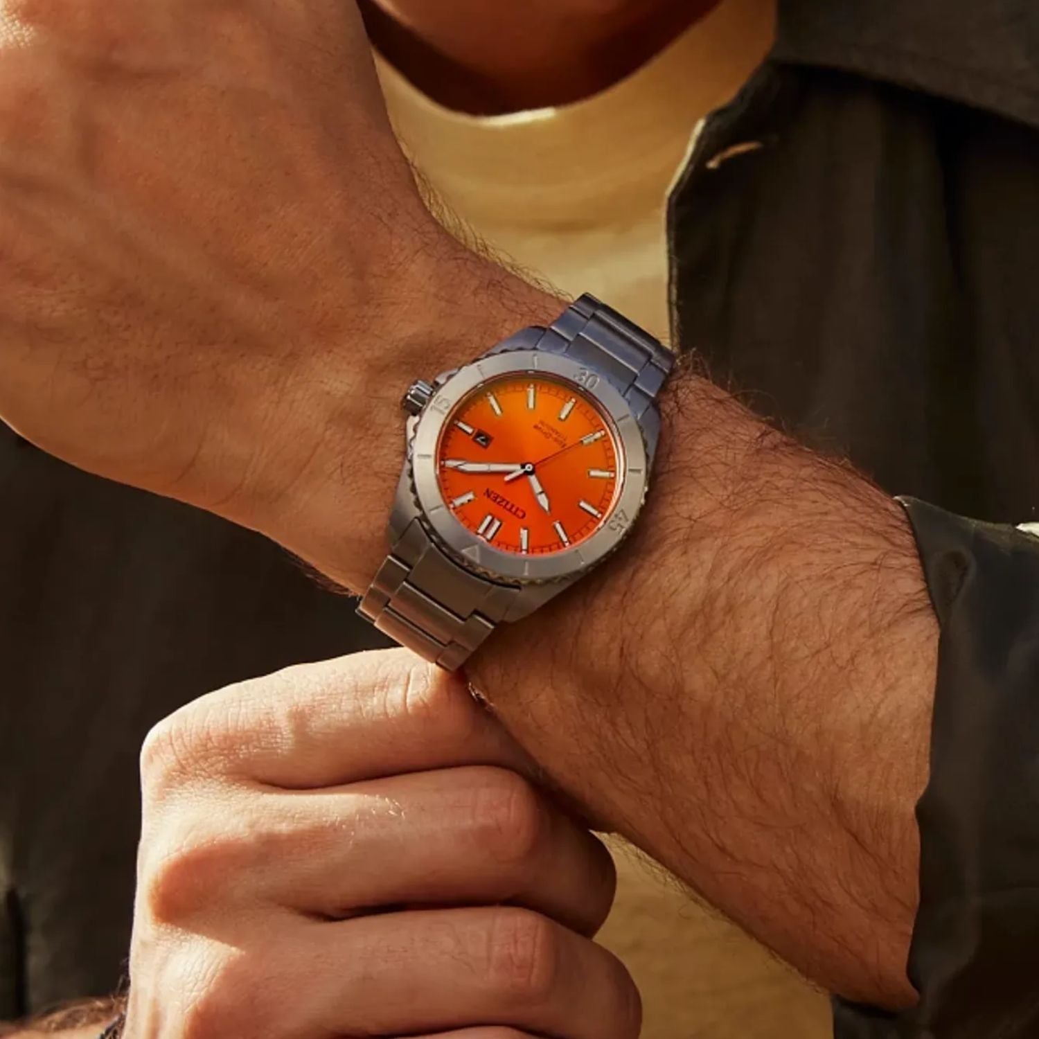 Citizen Brycen Super Titanium Orange 41mm