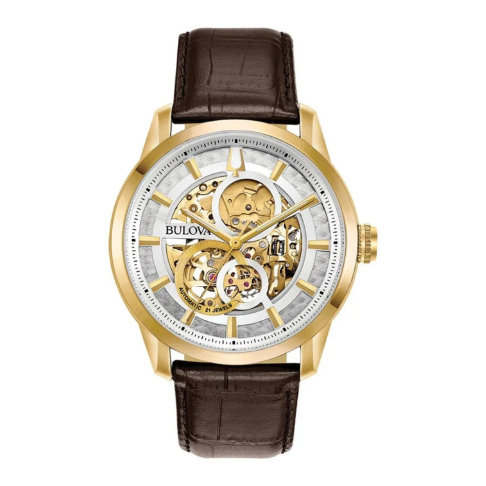 Bulova Sutton Classic Skeleton White 43mm