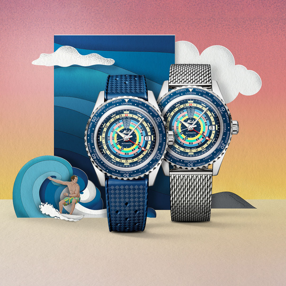 Mido Ocean Star Decompression Worldtimer Automatic Blue 40.5mm