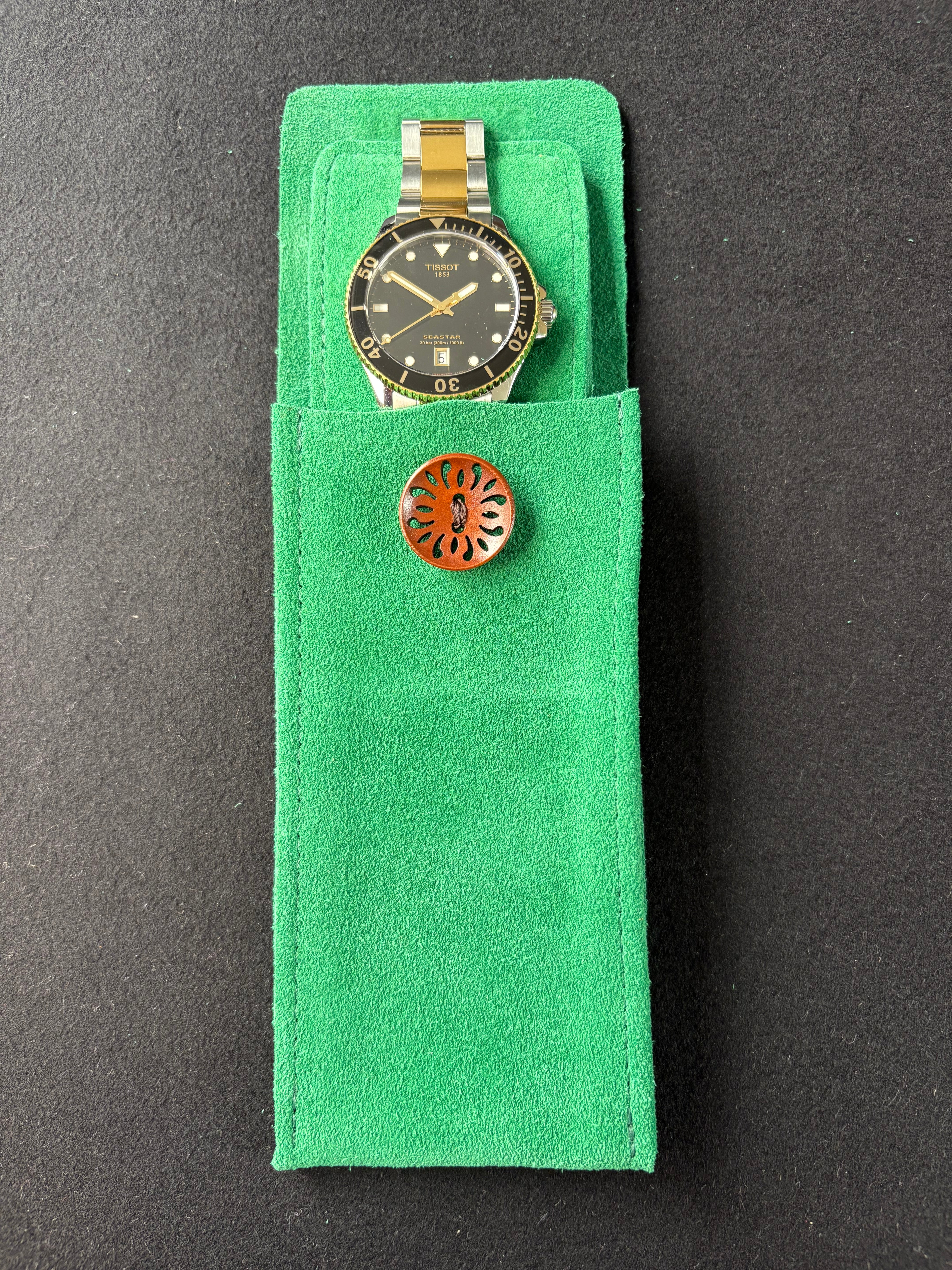 Watch Pouch para Reloj - Cuero Gamuza