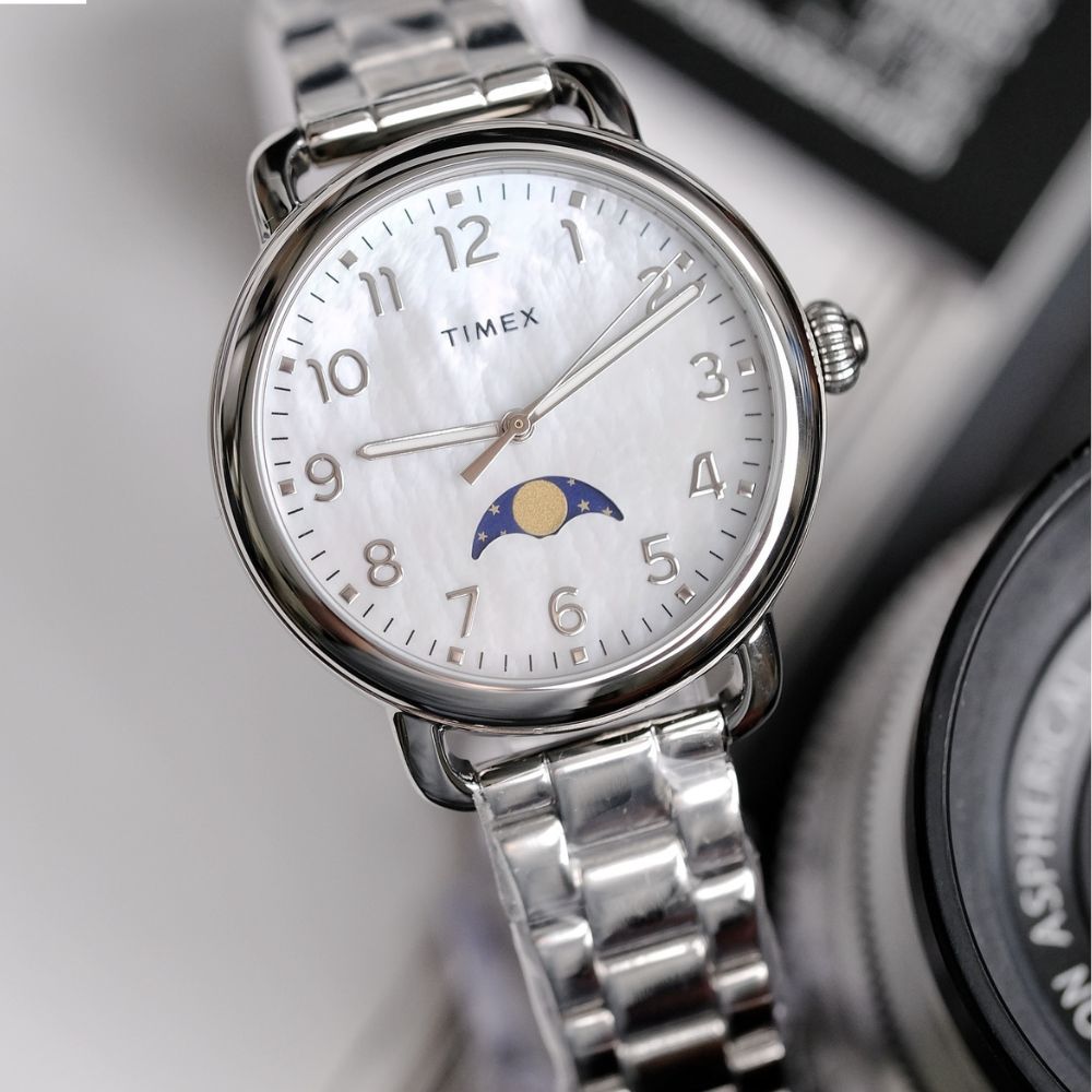 Timex Moonphase Mother of Pearl Ladies Watch
