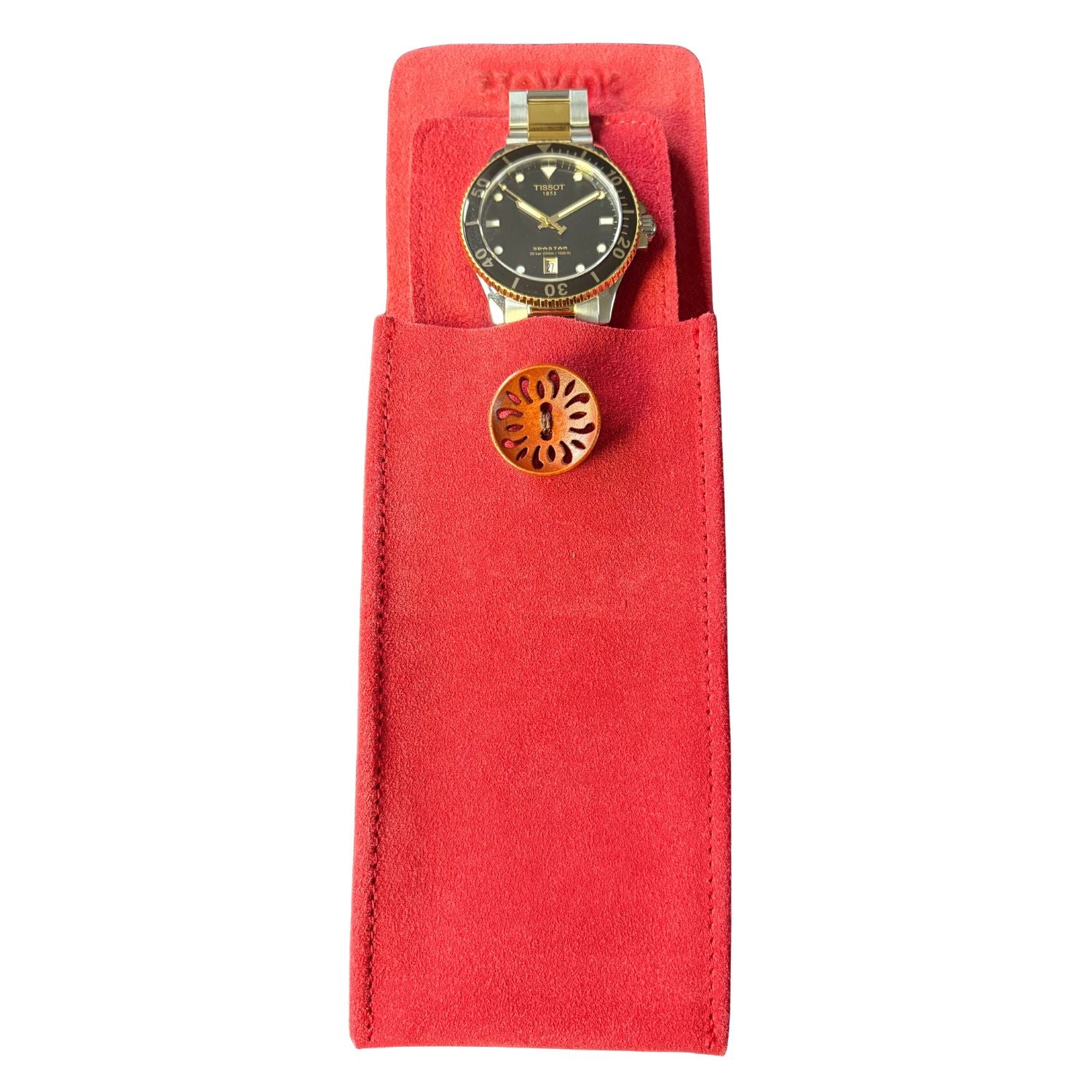 Watch Pouch para Reloj - Cuero Gamuza
