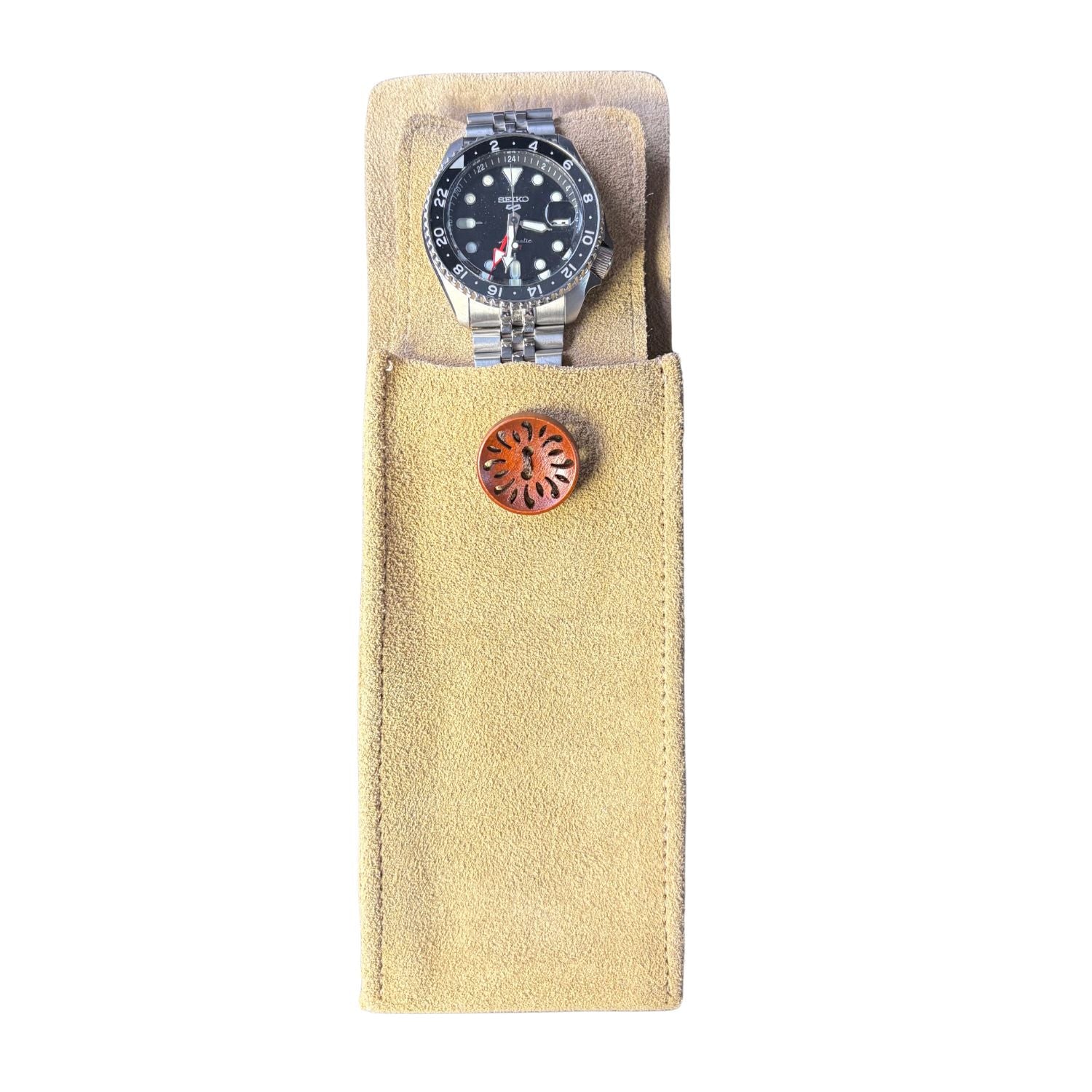 Watch Pouch para Reloj - Cuero Gamuza