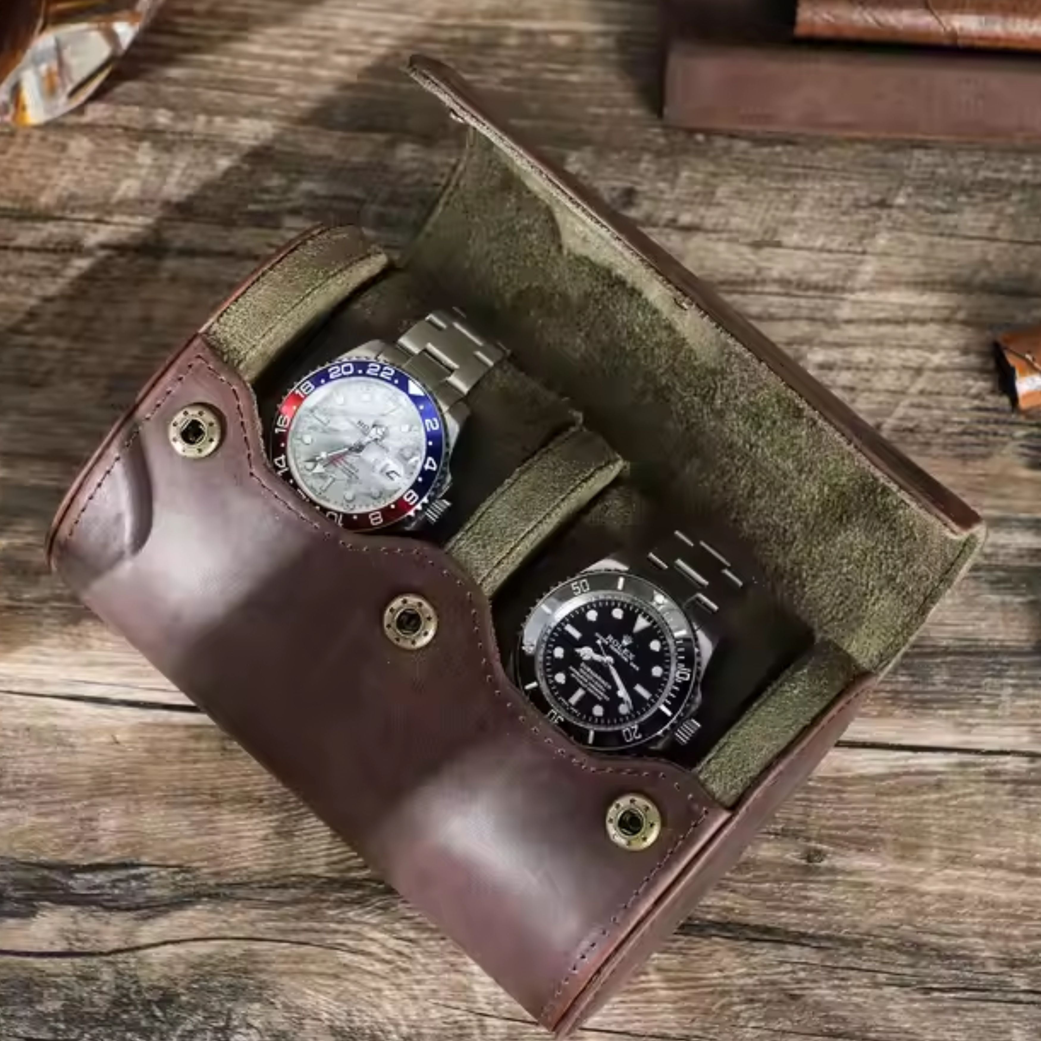 Watch Roll Cuero 2 Ranuras