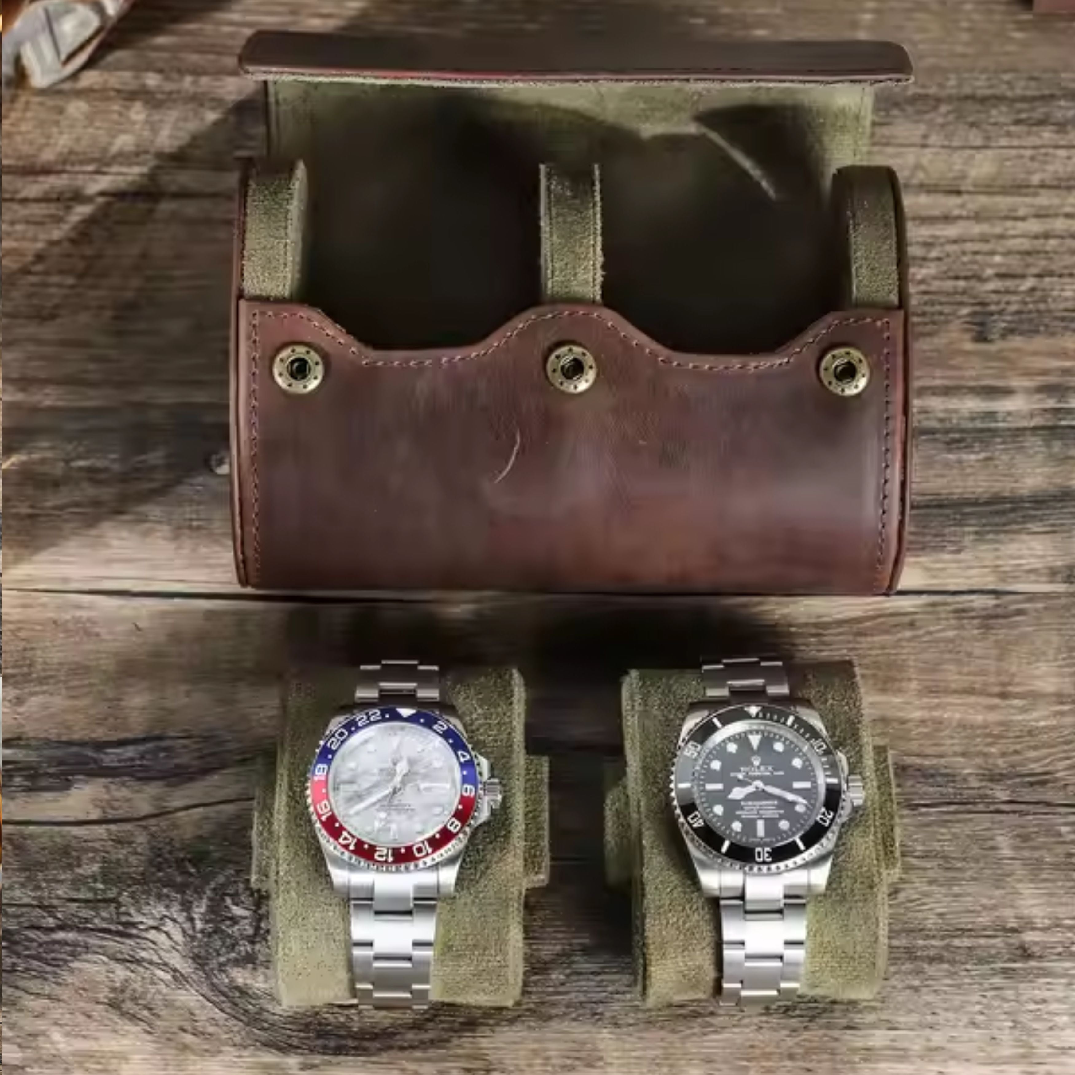 Watch Roll Cuero 2 Ranuras