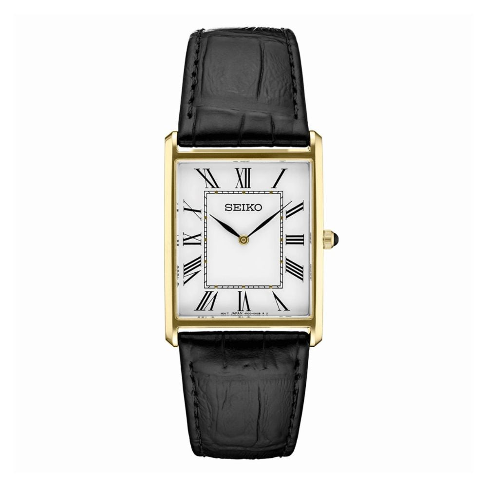 Seiko Tank Essentials Gold Man