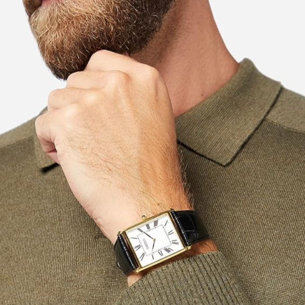 Seiko Tank Essentials Gold Man